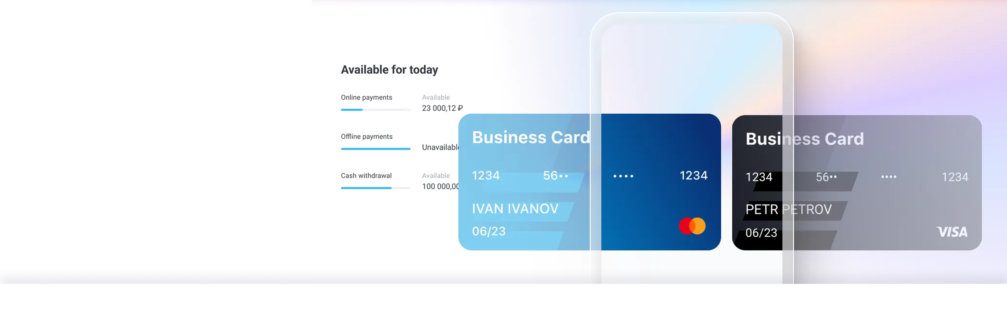 Bank products overview