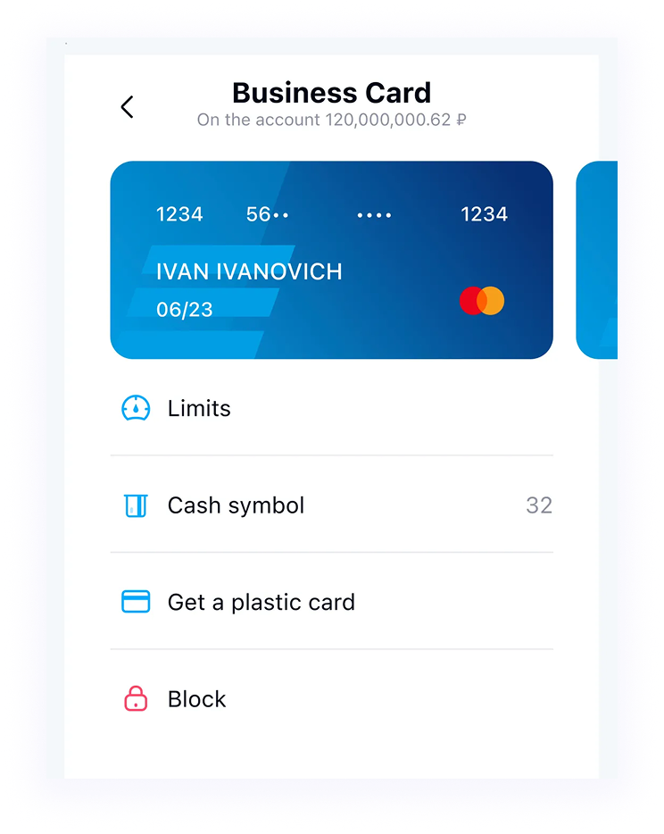 You have a digital card, you want to get a plastic card