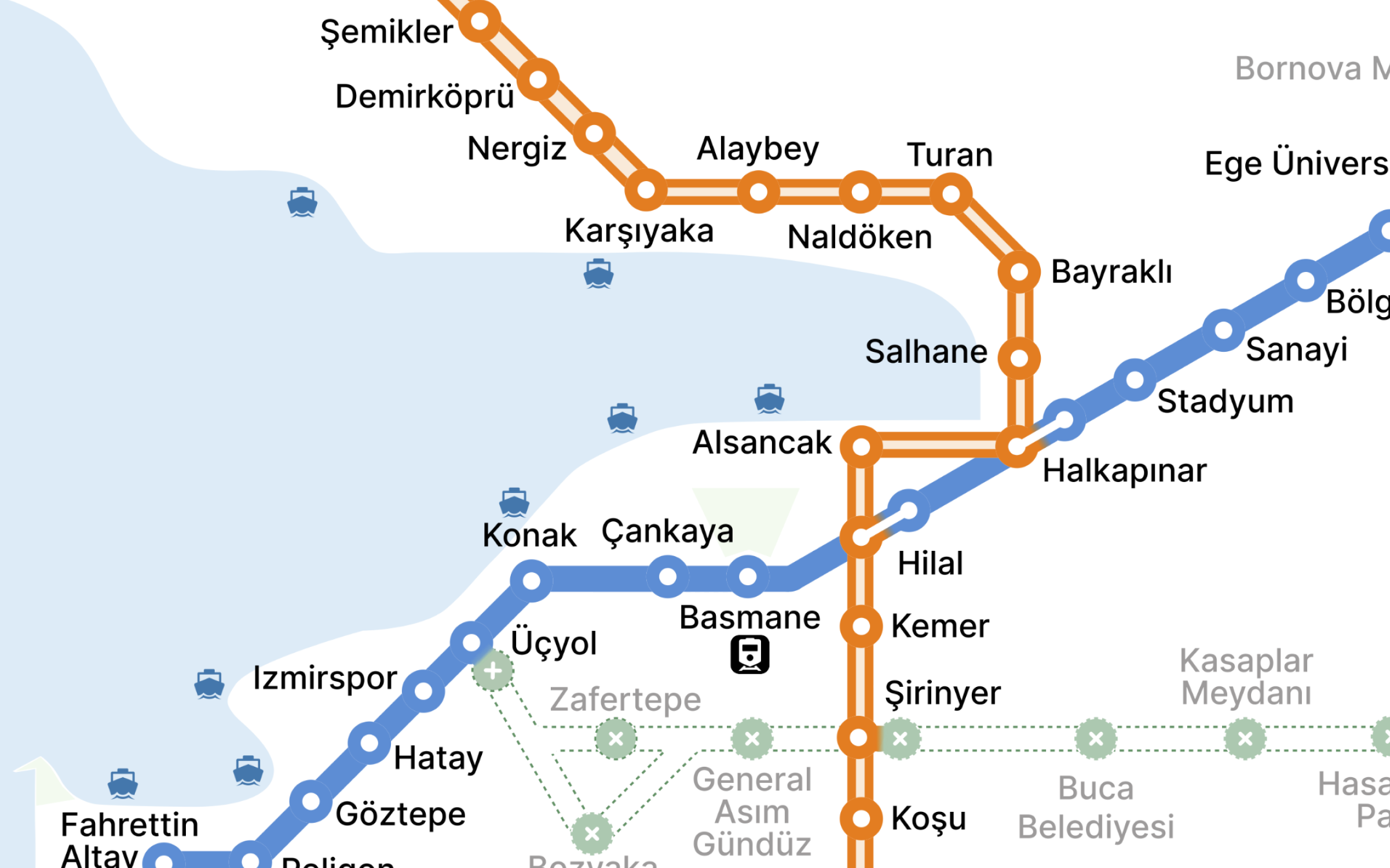 Izmir Transport Map preview